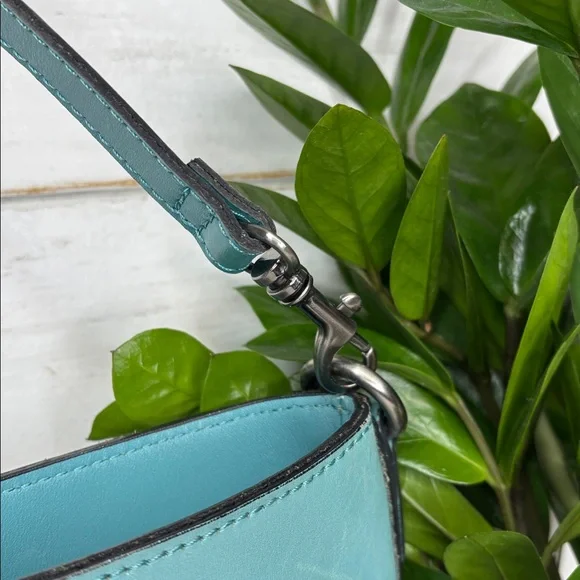 Patricia Nash Teal Tooled Embossed Shoulder Bag - Picture 5 of 11